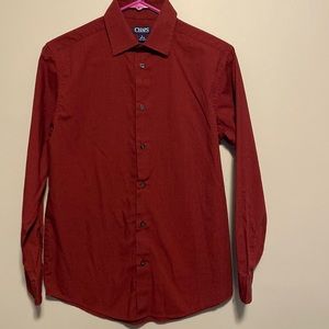 Chaps boys Lon go sleeve button down size 14-16